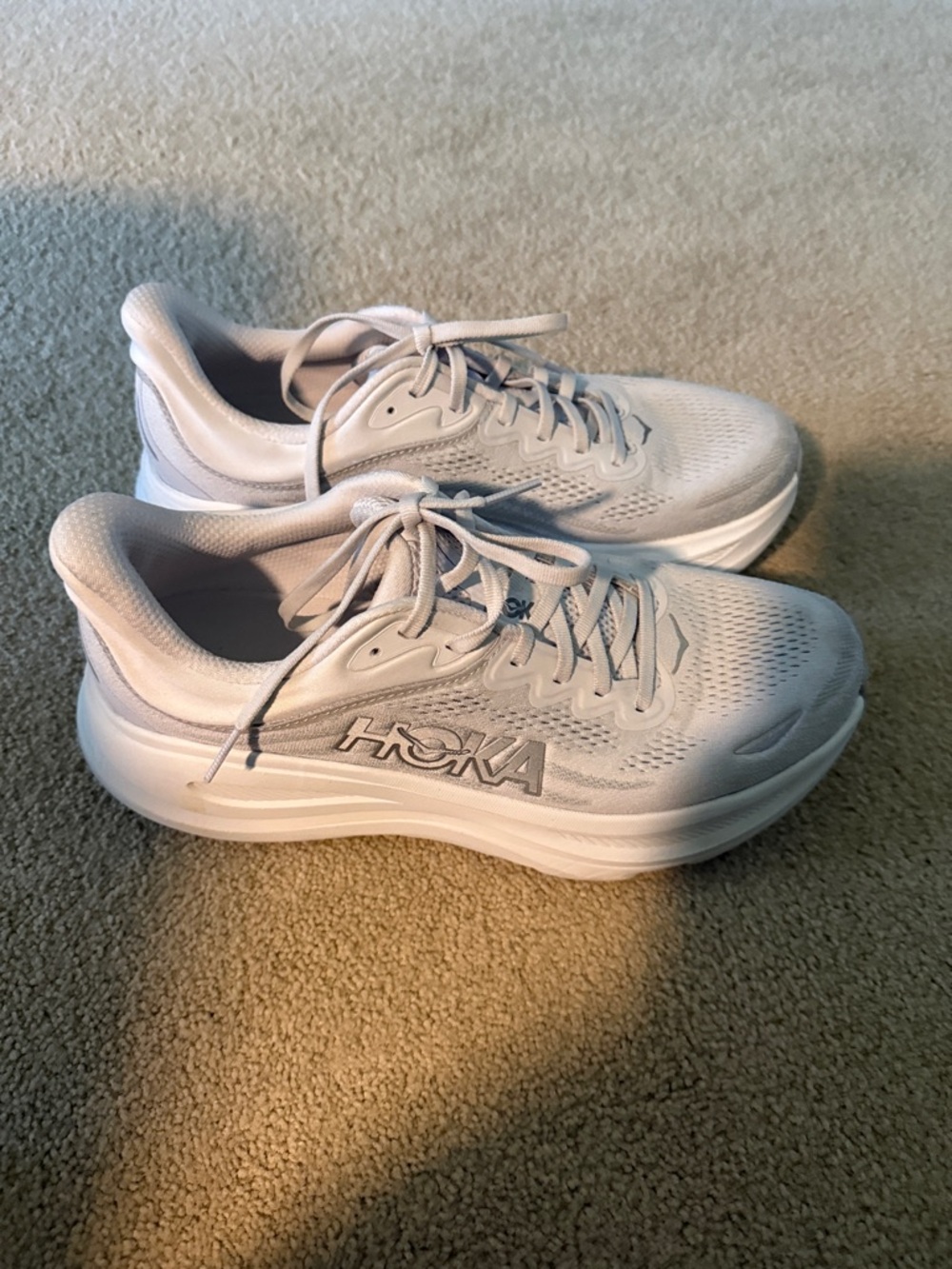 Hoka Women's White Athletic Running Sneakers